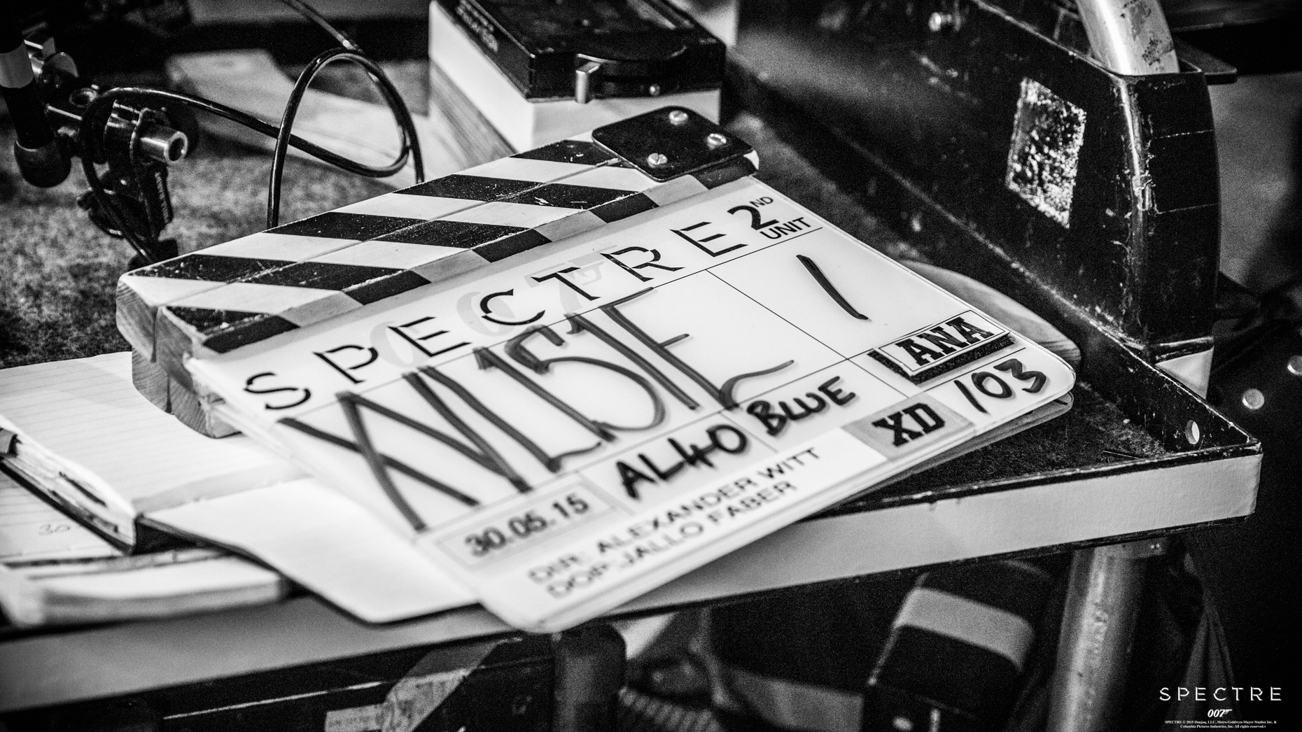Spectre, Bond, James Bond, Clapperboard
